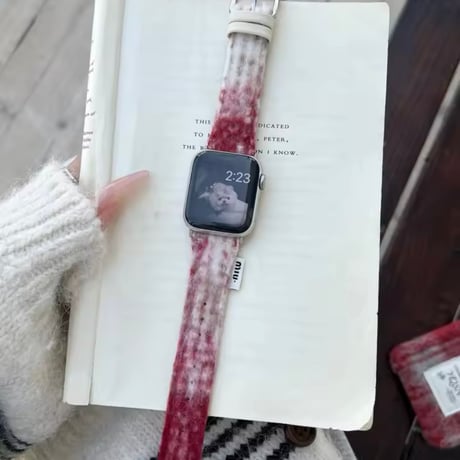 N00155 ふわもこカラフル Apple Watchバンド