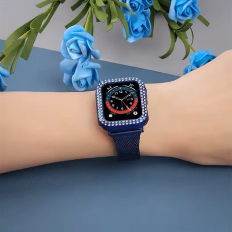 N00140 キラキラフレーム Apple Watchカバー