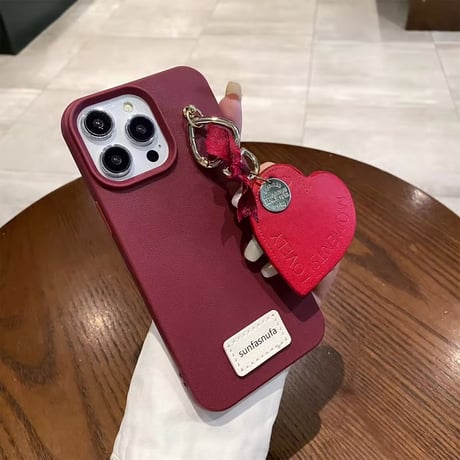 【即納商品】S74551 ハートチャーム付きiPhoneケース