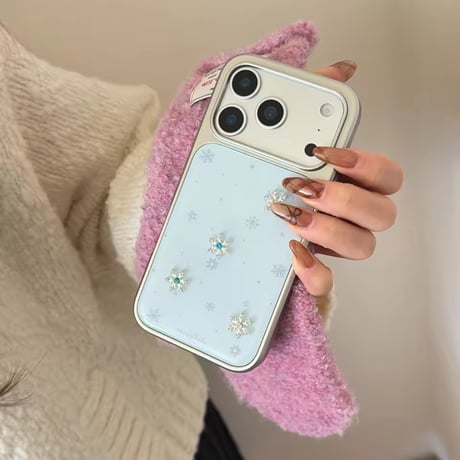 S75250 スノーフレーク ビジュー iPhoneケース