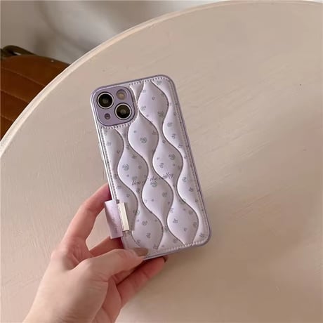 S75044 ふんわり小花のキルティングiPhoneケース