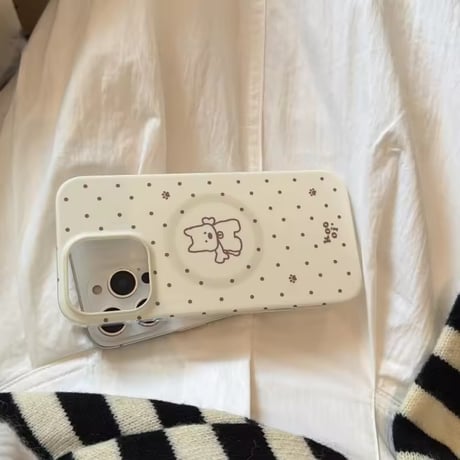 S75403 ゆるくまドット MagSafe対応 iPhoneケース
