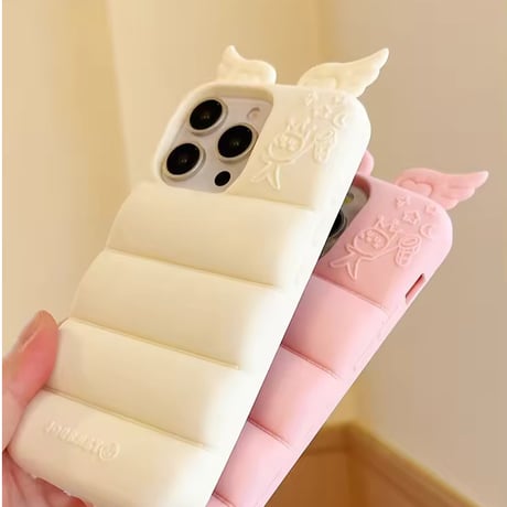 S74699 Angel Wing Puffy iPhoneCase