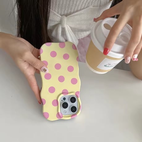 S74920 カラフルドット ポップ iPhoneケース