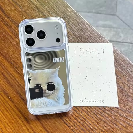 S75102 ミームアニマル クリアiPhoneケース
