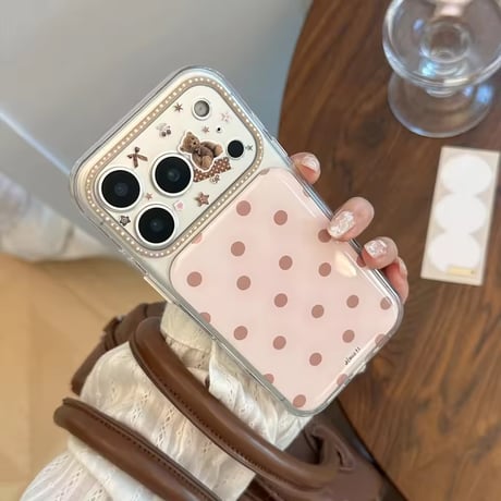 S75695 くまさんドットiPhoneケース