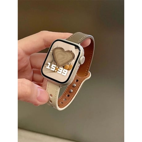 N00097 バイカラーレザーループ Apple Watchバンド