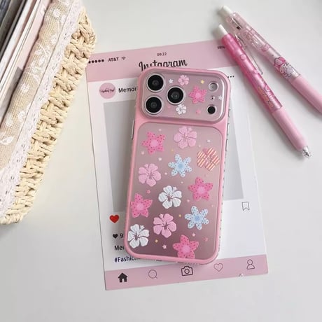 S75637 カラフルフラワーガーデン iPhoneケース