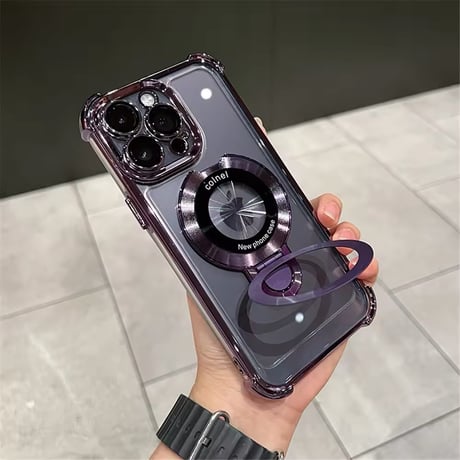 K22667 リングスタンド付きクリア iPhoneケース
