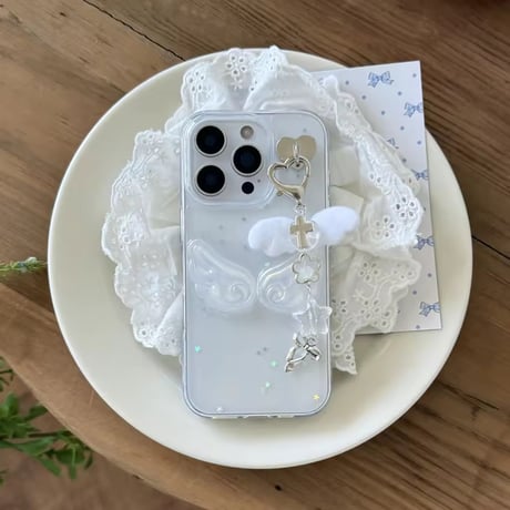 L62275  エンジェルチャームウィングiPhoneケース
