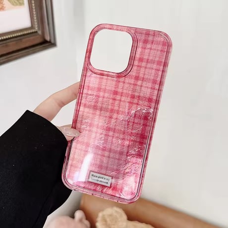 S75241 ウォームチェック ニュアンスiPhoneケース