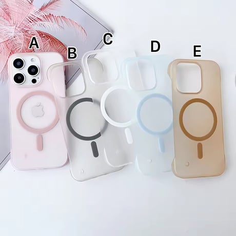 L62348 マットカラーフレーム MagSafe対応 iPhoneケース