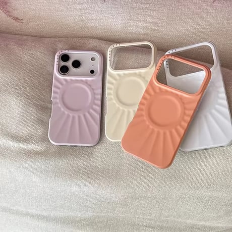 S75147 MagSafe対応 くっきり立体サークル iPhoneケース