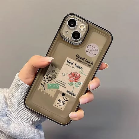 S75548 ナチュラルコラージュiPhoneケース