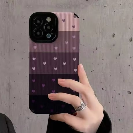 S74514 グラデハートiPhoneケース