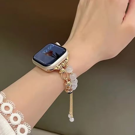 N00210 ジュエルビーズ Apple Watchブレスレットバンド