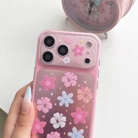 S75637 カラフルフラワーガーデン iPhoneケース