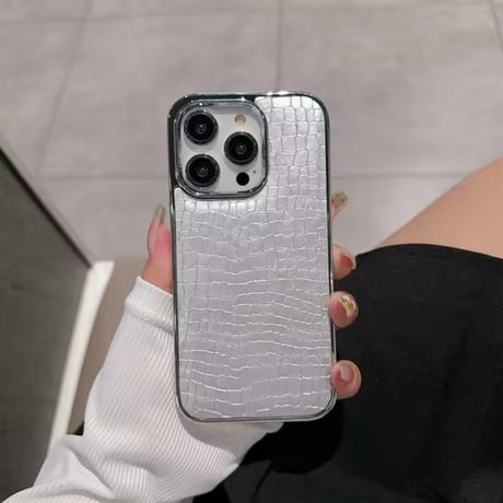 S74391 クロコ調エレガント iPhoneケース
