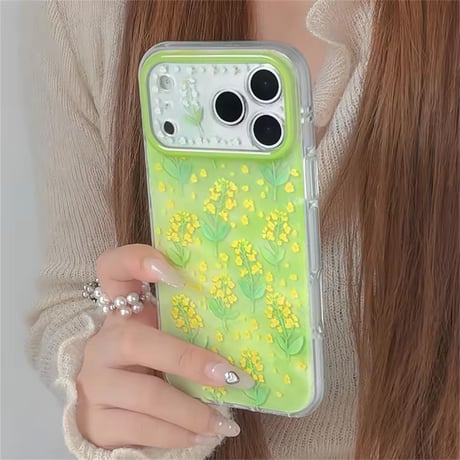 S75479 イエローフラワーiPhoneケース
