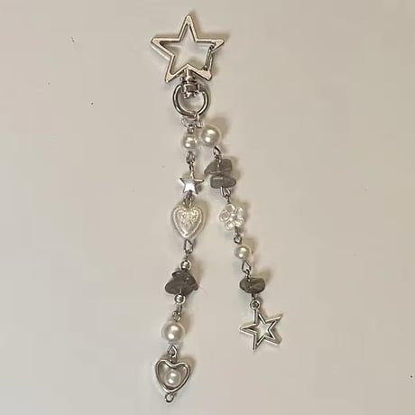 P0306 スター＆ハートチャーム アクセサリー