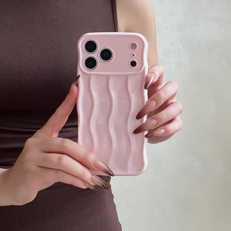 S75074 くねくねウェーブグロス iPhoneケース