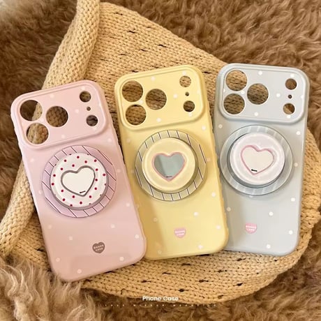 K23095 ハートグリップドットiPhoneケース
