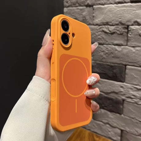 S75190 MagSafe対応シンプルサークルカラーiPhoneケース