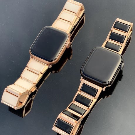 N00003 ストーンタイル × メタルリンク Apple Watchベルト