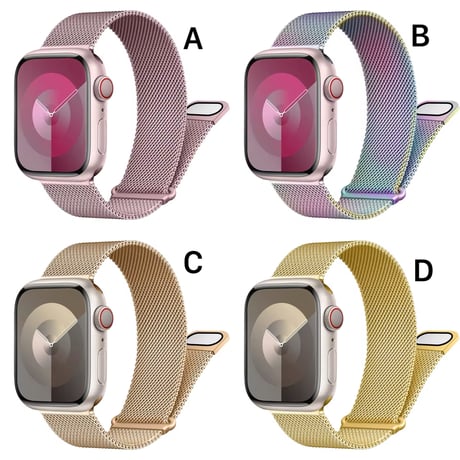 N00202 メタルメッシュ Apple Watchベルト