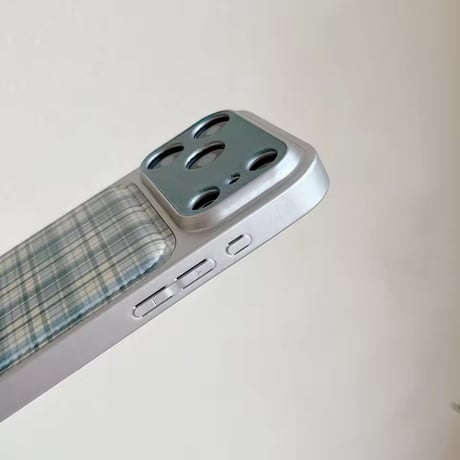 S75411 ナチュラルチェックiPhoneケース