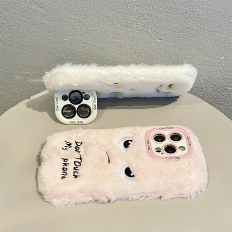 S74201 ふわもこ怒りんぼフェイス iPhoneケース