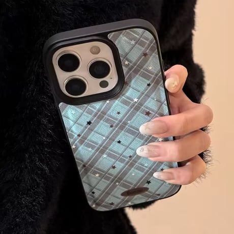 S75103 星くずチェック iPhoneケース