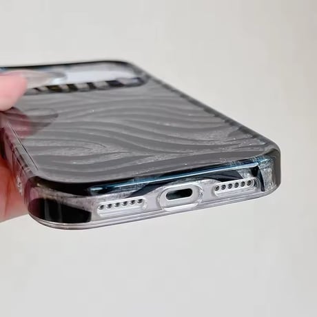 S75317 シルバーグリッター ゼブラiPhoneケース