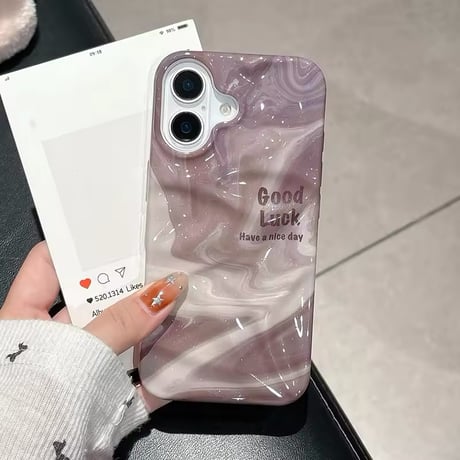 S74368 マーブルデザインiPhoneケース