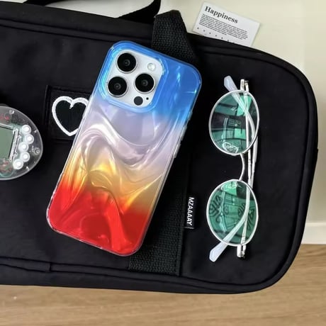 S74901 グロッシーマーブルカラー iPhoneケース