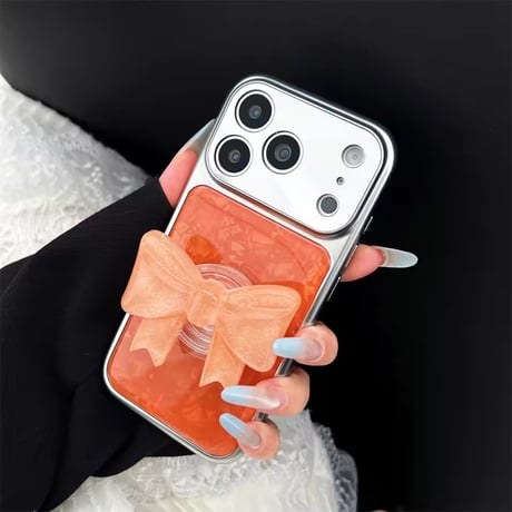 K23167 シェルリボンソケット付き iPhoneケース