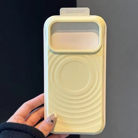 S75392 くすみパステル MagSafe対応リングデザインiPhoneケース