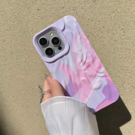 S74688 くねくねマーブルのiPhoneケース