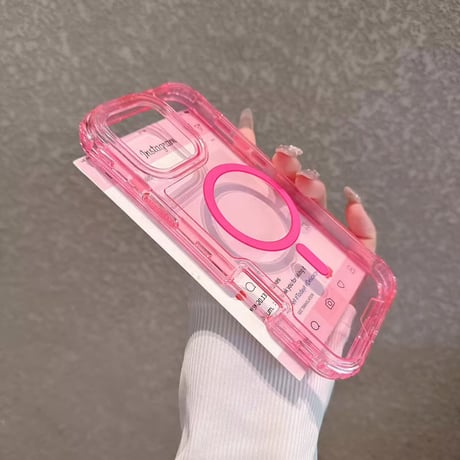 【即納商品】L62252 カラフルクリア MagSafe対応ケース