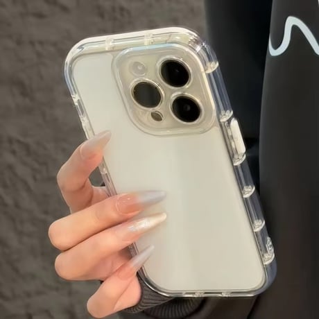 S74707 パステルクリアバンパーiPhoneケース
