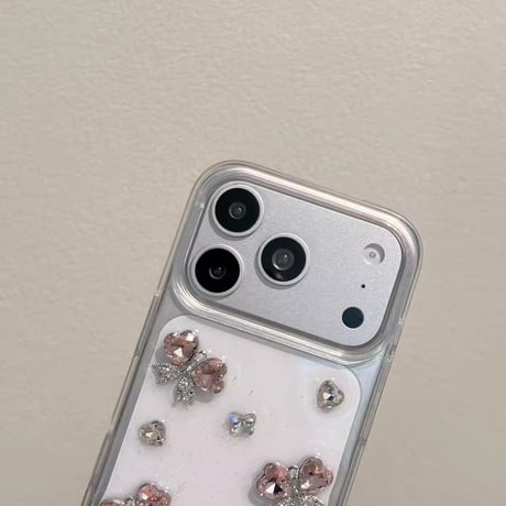 L62448 リボンビジュークリアiPhoneケース