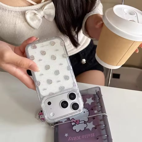 L62444 きらめきいちごiPhoneケース