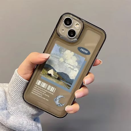 S75548 ナチュラルコラージュiPhoneケース