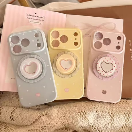 K23095 ハートグリップドットiPhoneケース