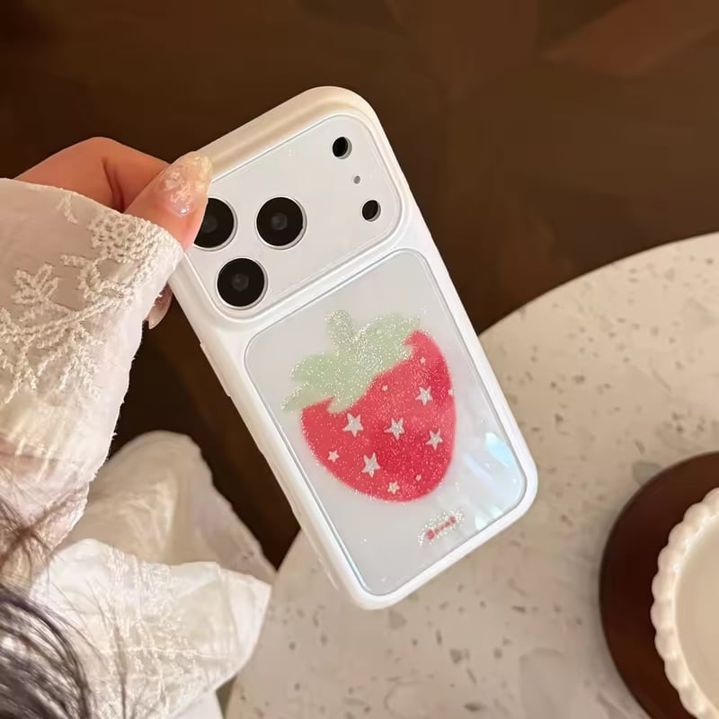 S75653 キラめきいちごモチーフ iPhoneケース | nanomita