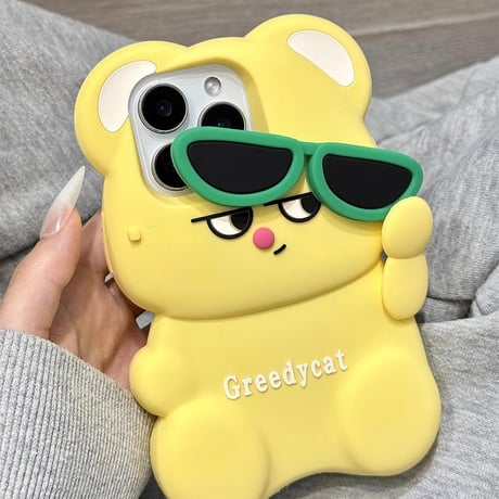 S74920 サングラスベア iPhoneケース