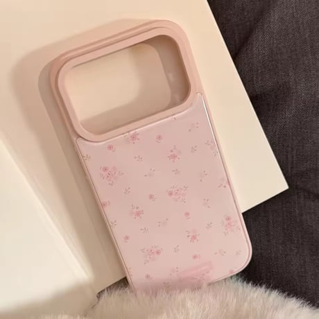 S75202 ピンク小花柄 iPhoneケース