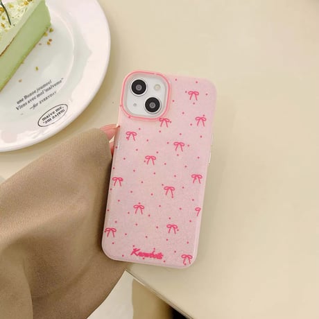 S74614 ちいさなリボンのきらきらiPhoneケース
