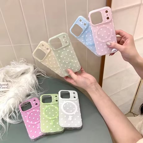 S75648 カラードット MagSafe対応iPhoneケース