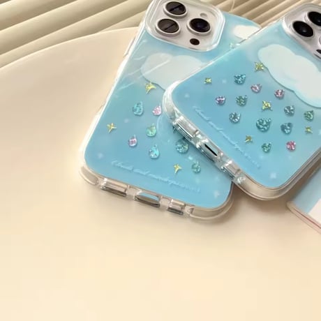 S74892 きらきらレイニークラウド iPhoneケース